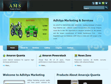 Tablet Screenshot of adhityamarketing.com